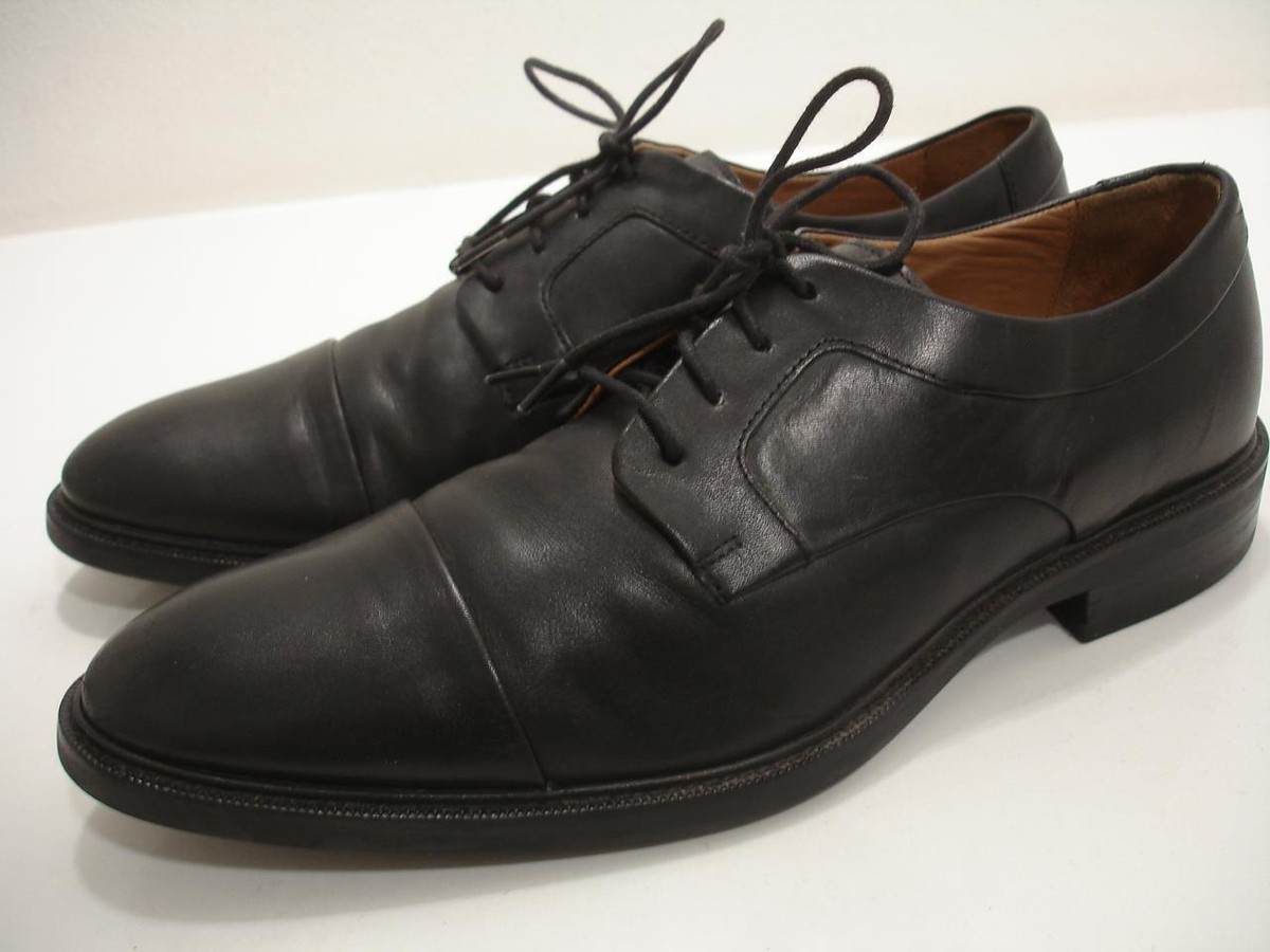 Cole Haan Mens Lenox Hill Oxfords Size 8 M Black Leather Apron Toe Dress Shoes Men main image 2