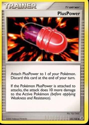 Pokemon Card - Secret Wonders 121/132 - PLUSPOWER (uncommon) - NM