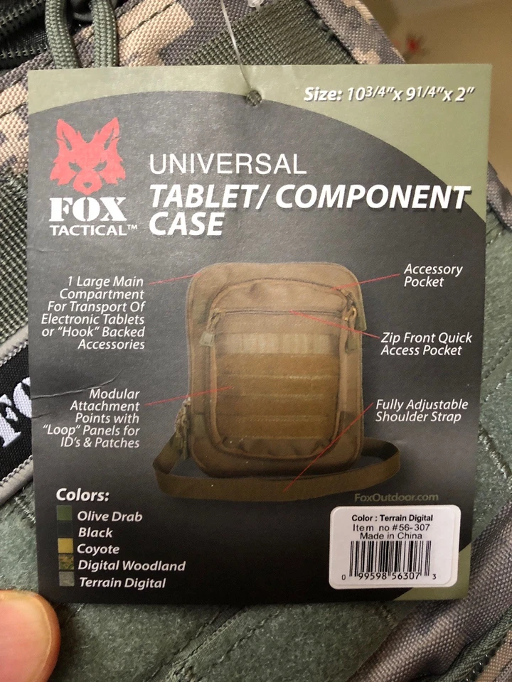 Modern Warfare Apple iPad Mini Tablet Bag Molle Pouch Case Army Digital Camo ACU - Image 2 of 4