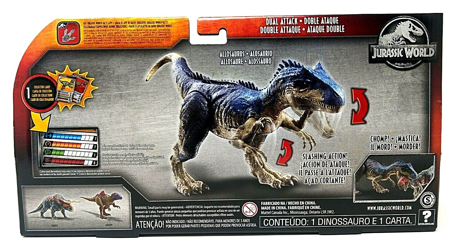 jurassic world dual attack allosaurus