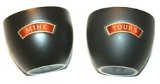 Baileys Original Irish Cream Liqueur Yours and Mine Dessert Ceramic Cups Bowls 
