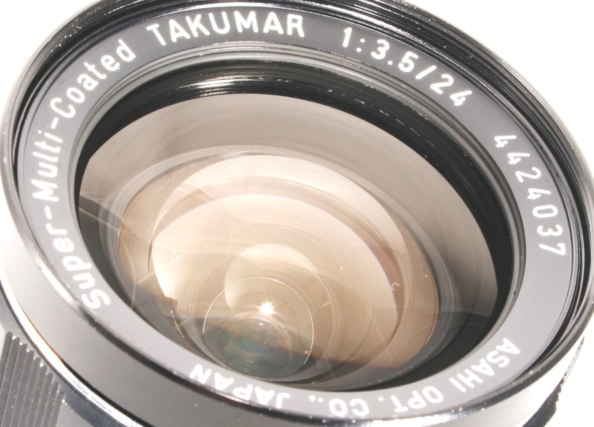 【美品】Super Multi Coated Takumar 24mm f3.5 Near Mint] Pentax Super-Multi-Coated Takumar 24mm f/3.5 MF