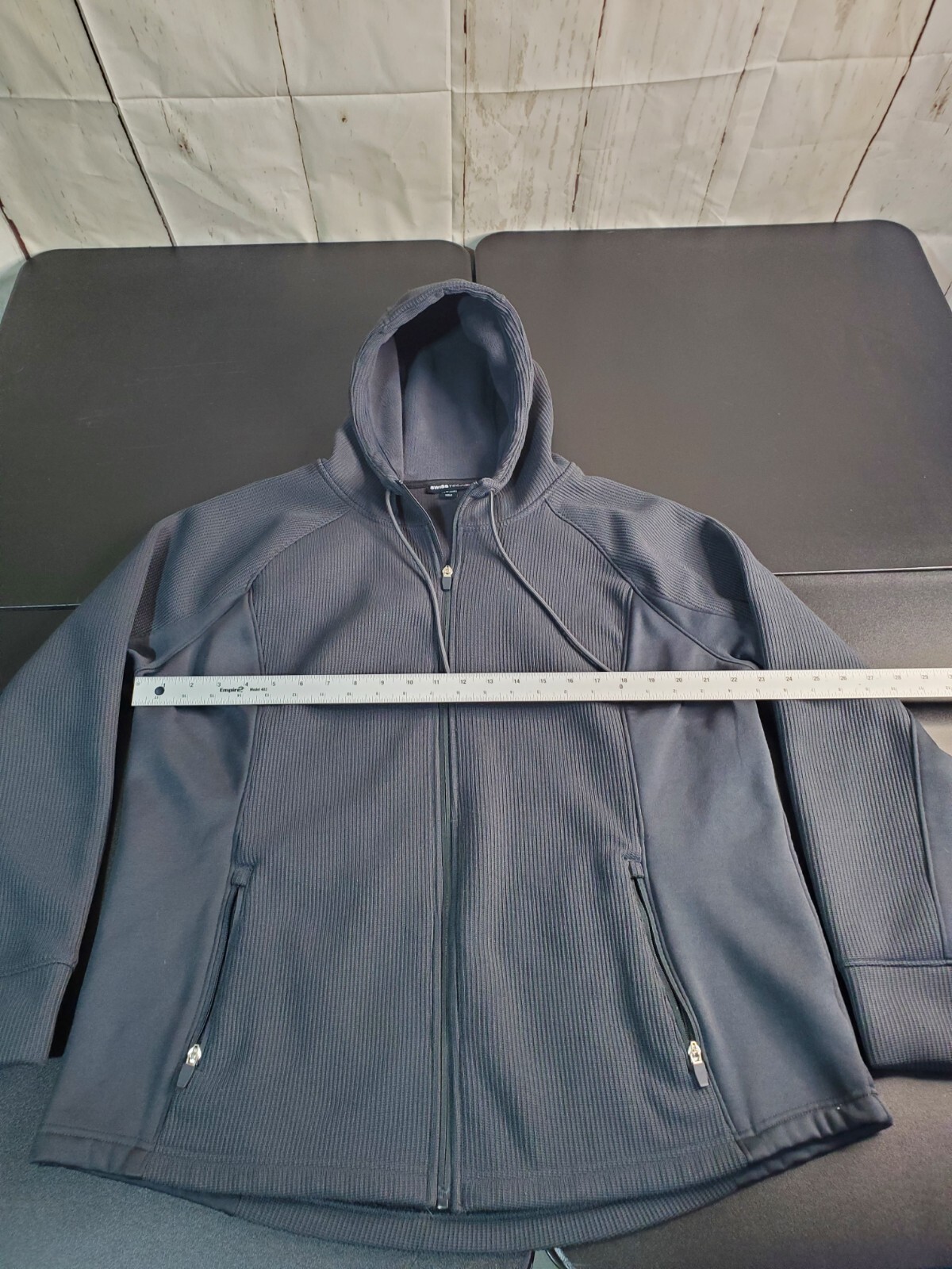 SwissTech Jacket Softshell Greystone Colored Zip … - image 6