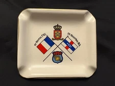 Vintage Lord Nelson Pottery LEA Souvenir Ceramic Ashtray St Martin Maarten