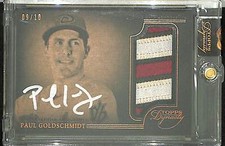 2014 Topps Dynasty Patch Autograph #AP-PG1 Paul Goldschmidt  No 9 of 10