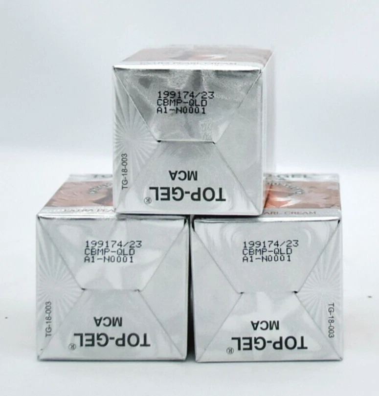 Top-Gel MCA Extracto Natural Colágeno Extra Perla Crema -18gr [Paquete de 3] *NUEVO EN CAJA* Foto 3 de 4