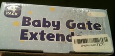 BABY GATE EXTENDER. EXTENDS GATE 3 SIZES. NEW IN BOX