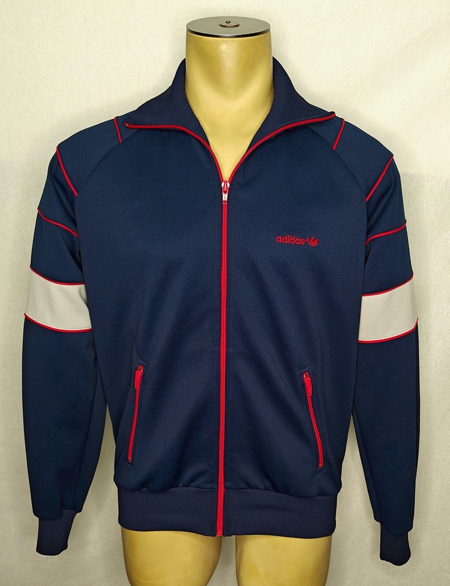 ミ*き様 80s★adidas トラックジャケットジップアップジャケット ブルー adidas アディダス トラックジャケット ジップアップ ジャージ