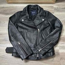 Madewell Ultimate Leather Motorcycle Jacket Sz Xs