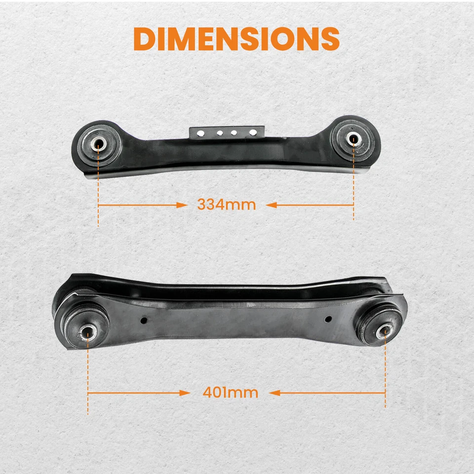 4pcs Rear Upper Lower Control Arms Left & Right Kit for Jeep Wrangler 97-06 - Imagen 4 de 4