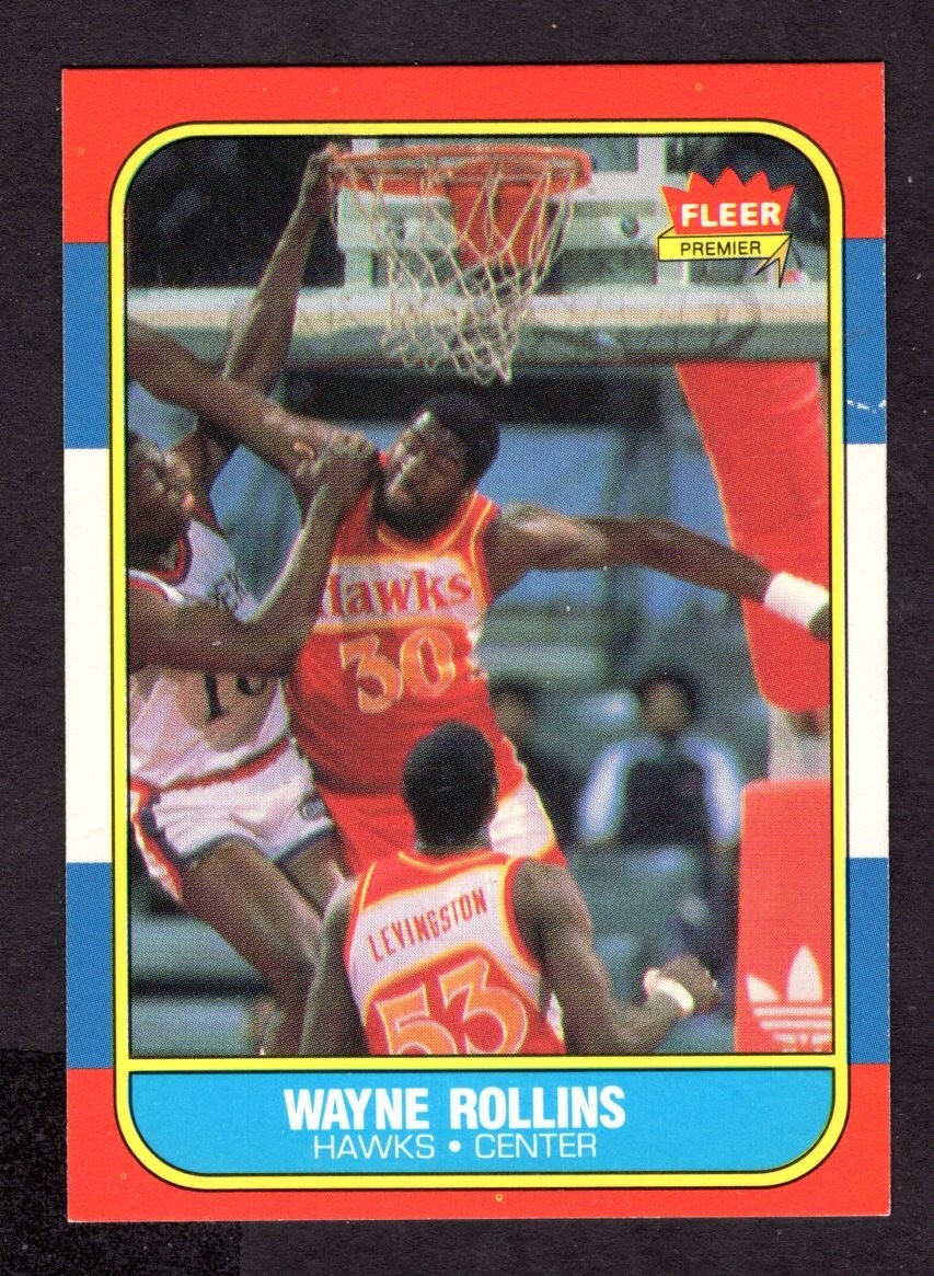 1986/87 FLEER WAYNE ROLLINS CARD NO:94 NEAR MINT CONDITION