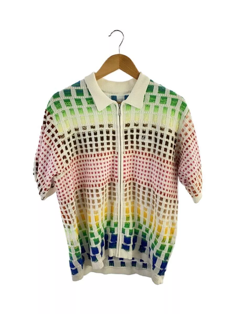Supreme 23SS/Gradiant Grid Zip Up Polo/Shirt L/Coton Utilisé