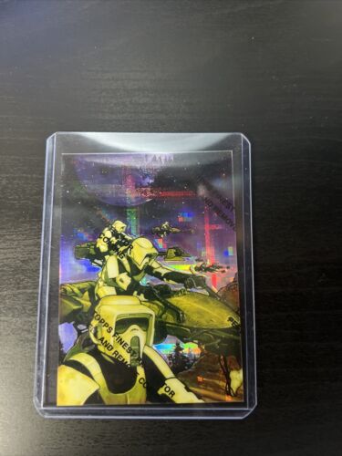 1997 Topps Star Wars Vehicles P2 Refractor Promo Card - Picture 1 of 7