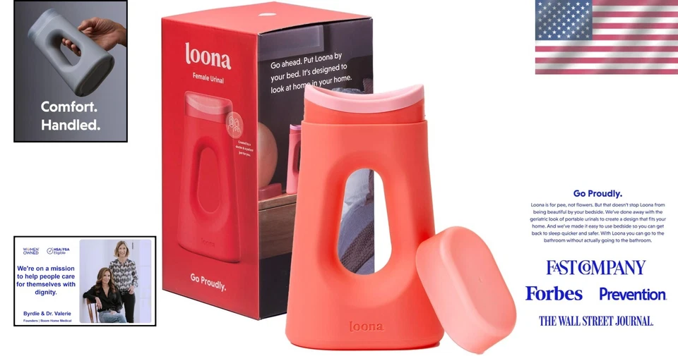 Loona Premium Female Urinal - Quiet, Spill-Proof Device for Travel & Outdoor Use - Image 2 of 4