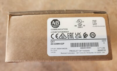 #ad New Allen Bradley 25 COMM E2P PowerFlex 520 Series 2 Port Ethernet Adapter $235.00