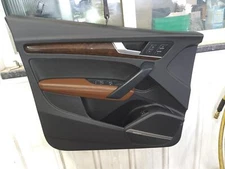2018-2020 AUDI Q5 DRIVERSIDE FRONT DOOR PANEL BLACK/BROWN/WOOD MEM/PWR