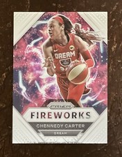 2021 Prizm WNBA CHENNEDY CARTER Fireworks Insert!  DREAM 🔥🏀🔥