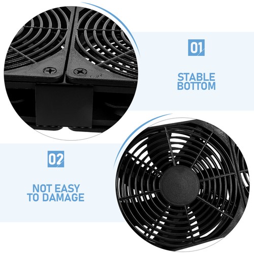 Dual Fan Radiator Usb-powered Desktop Fans Cooling for Computer Case - Photo 7/12