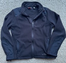 Women s Eddie Bauer 360 Black Fleece Full Zip Jacket Size M