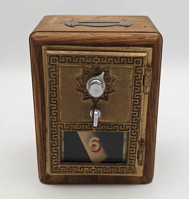 Vintage The Knothole Authentic Post Office Door Coin Bank #6 Made In The USA
