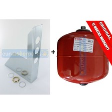 VAREM ITALY RED CENTRAL HEATING EXPANSION VESSEL 12LITRE WITH HEAVY DUTY BRACKET