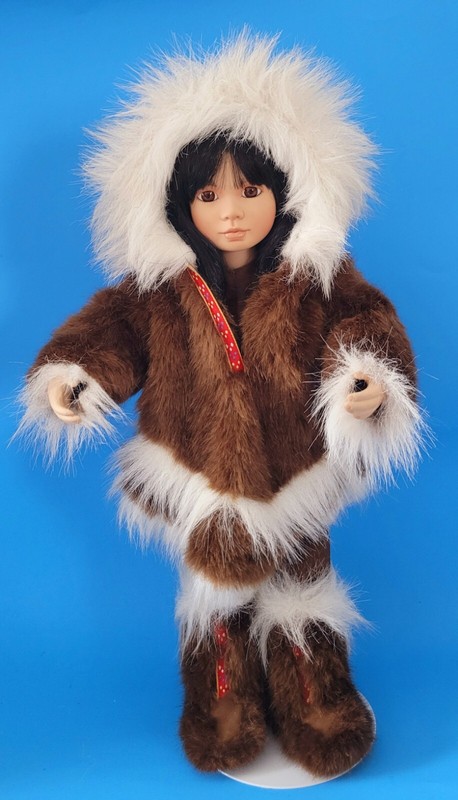Tulu Doll Eskimo Girl Porcelain by Linda Mason Georgetown Collection 1992