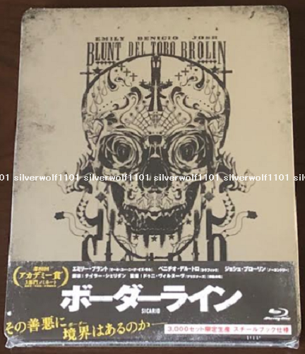 ボーダーライン SICARIO Steelbook New SICARIO Borderline Limited Edition Blu-ray+Steel Book+