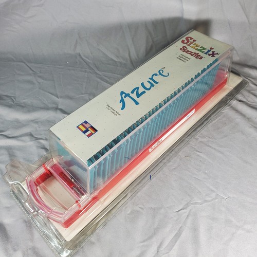 Sizzix Sizzlits Azure Alphabet Die Set 35 & Case Letters Numbers Symbols Sealed - Picture 2 of 6