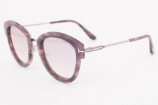 Tom Ford MIA 574 55Z Havana / Rose Mirrored Sunglasses TF574 55Z MIA-02 52mm
