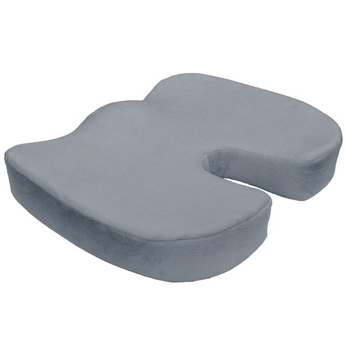 Premium Memory Foam Coccyx Seat Pad + Back Support Lumbar Cushion Pillow Set - Picture 2 of 7