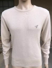 Vintage 80s 90s Wrangler Beige Brown Light Sweater USA Made Size Medium