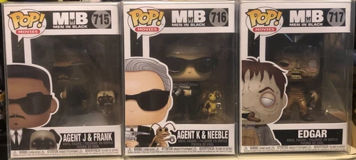 Men In Black "Original Set" Funko Pop Collection Box #715, #716 and #717