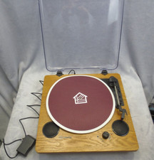 Popsky 3-Speed Vinyl Turntable Record Player Faux Wood Speaker Model XR-636DP-87