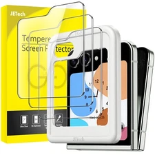 JETech Front Screen Protector for Samsung Galaxy Z Flip 5, 3-Pack