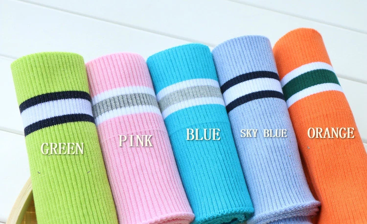 Stretch Rib Knit Fabric Cuffs Waistband Hem Leg Stripe Trim Baseball Material - image 2 of 4