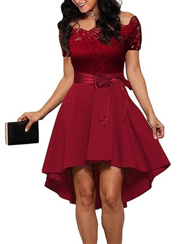 Rojos Elegantes De Vestidos Ropa De Moda Para Mujer Casuales Para Fiesta Encaje | eBay Rojos Elegantes De Vestidos Ropa De Moda Para Mujer Casuales Para Fiesta Encaje | eBay