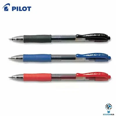 Pilot G2 Gel Ink Retractable Pen | 0.7mm | Home Office School Writing Stationery - Image 1 of 4