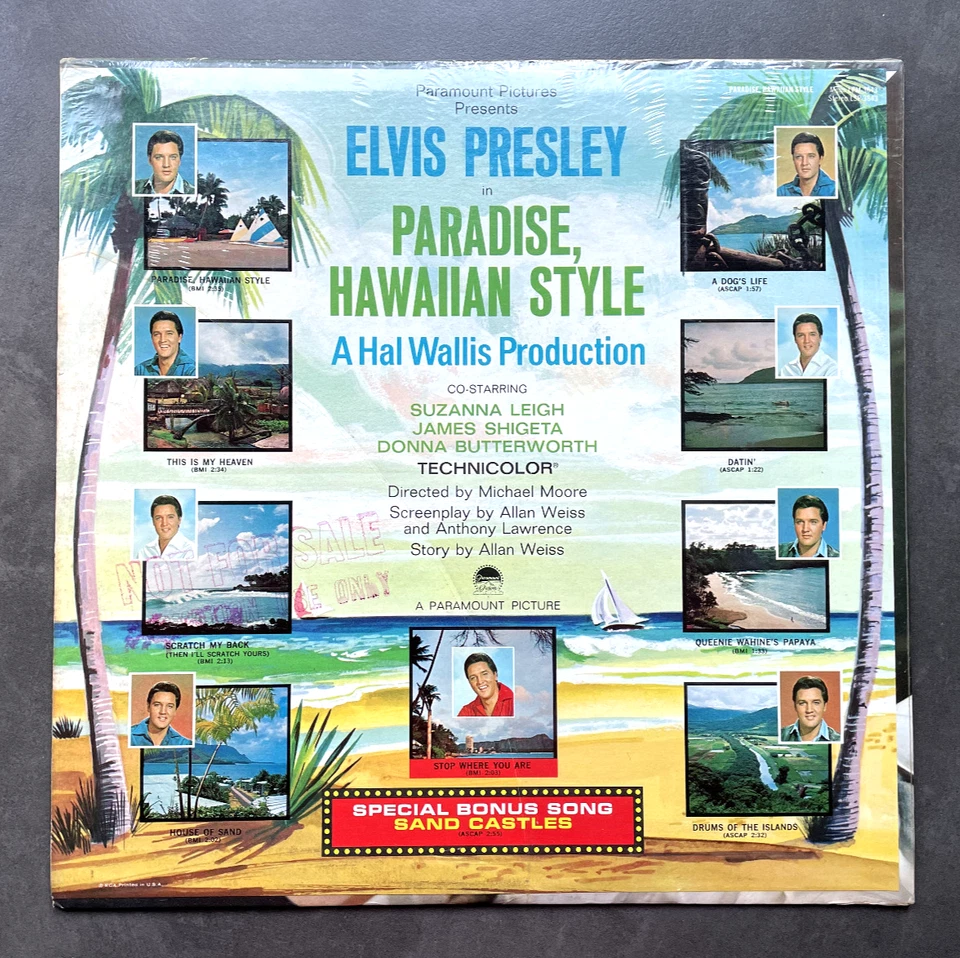 LP Elvis Presley - Paradise Hawaiian Style - US RCA LSP 3643 - sealed - Promo - Bild 4 von 4