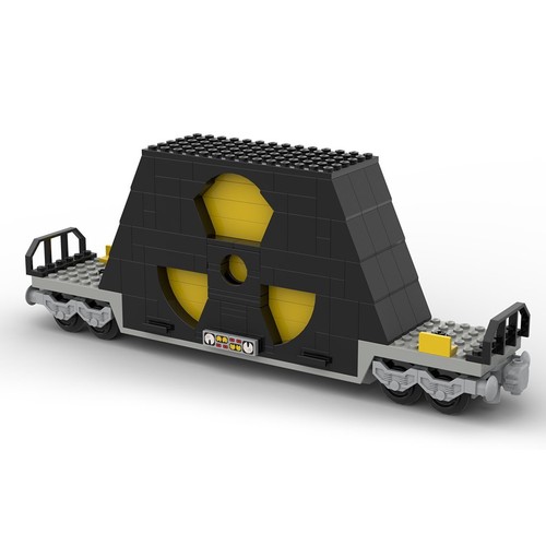 ZITIANYOUBUILD Nulcear Waste Train Car 195 Bricks MOC Build Christmas Gift - Picture 4 of 6