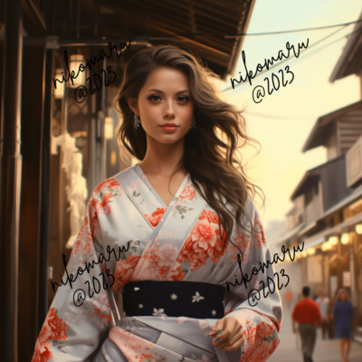 Digital Image Picture Photo Wallpaper Background Desktop Art Kimono Woman Japan