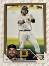 2023 Topps Series 2 #385 AUSTIN HEDGES Gold 1917/2023 PITTSBURGH PIRATES