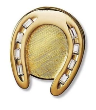 ESTEE LAUDER 2013 GOLDEN HORSESHOE BEAUTIFUL SOLID PERFUME COMPACT