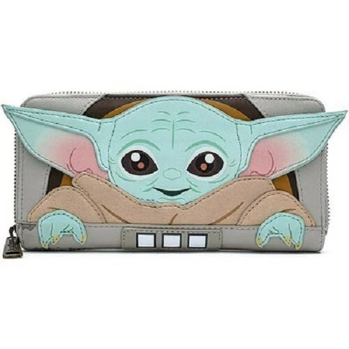 Star Wars The Mandalorian Baby Yoda Kunstleder Mini Rucksack Handtasche RuckSack - Bild 13 von 14