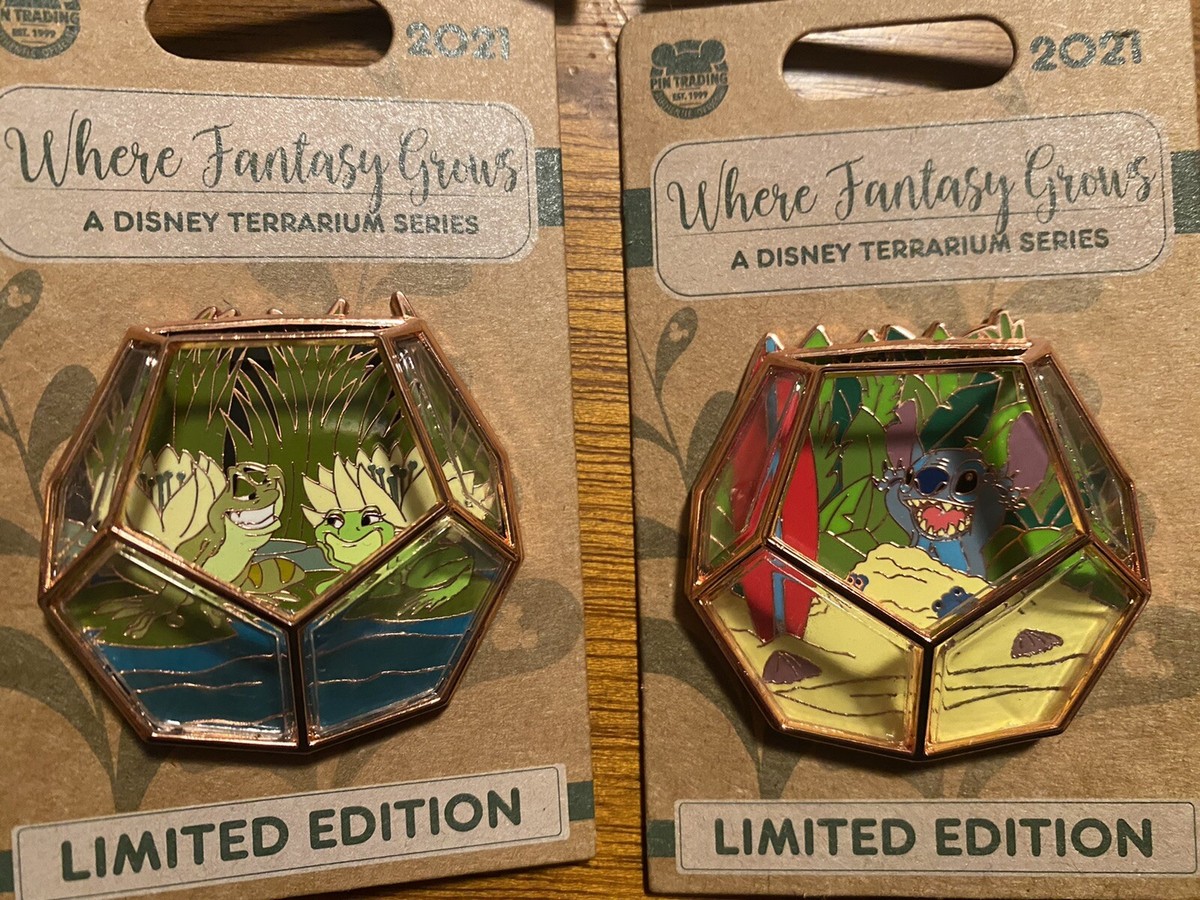 2021 Disney Where Fantasy Grows Terrarium Complete 12 Pin