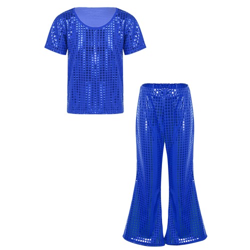 Abiti svasati per bambini ragazze vestito festa set ragazzi costume abbigliamento danza jazz - Foto 42 di 64