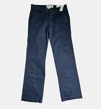 Aeropostale Straight Leg ClassicChino Pants Womens 1/2 Coastal Nautical Navy NWT