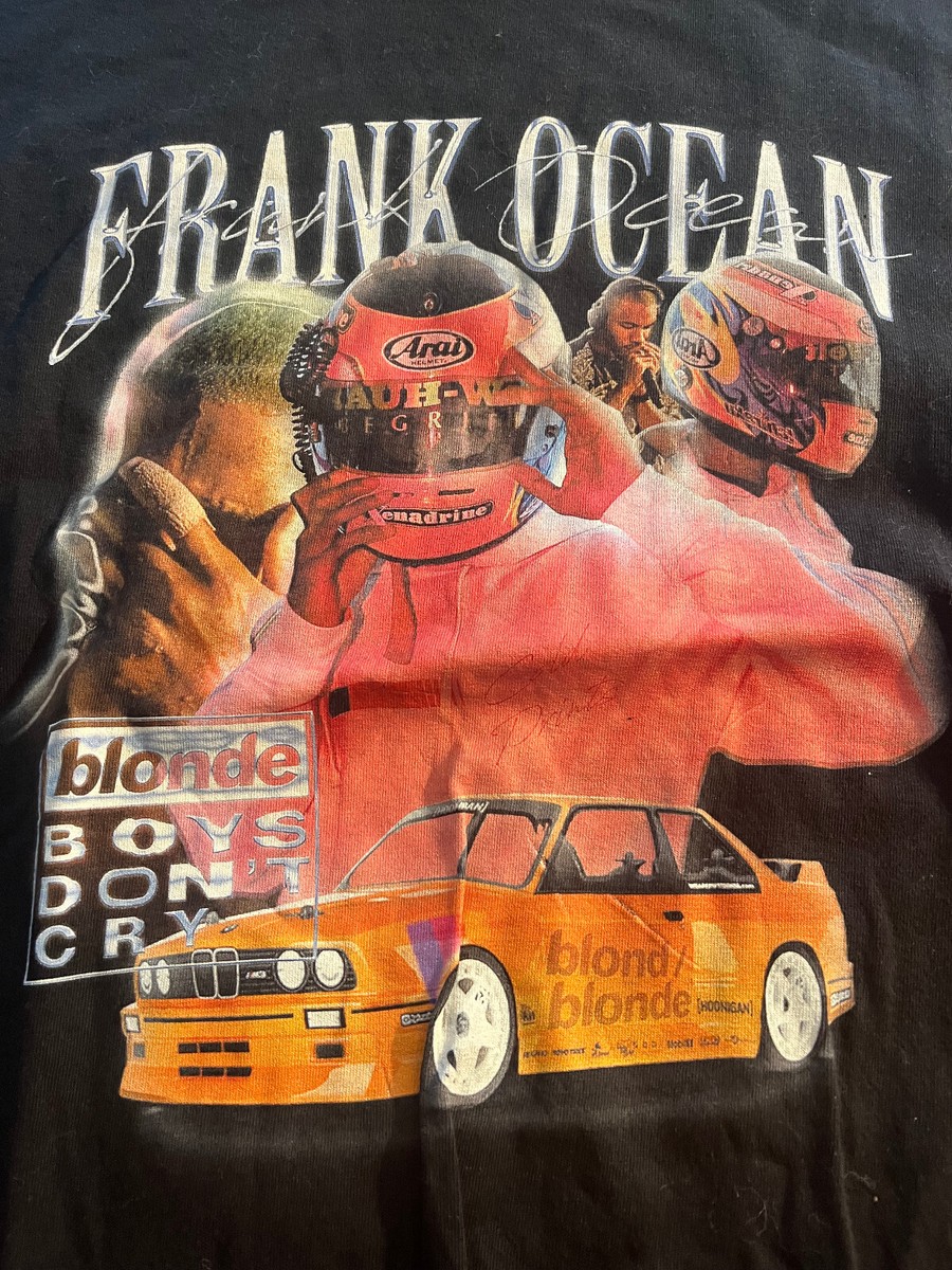 Frank Ocean Blonde boys don't cry t shirt racing outfit Med near