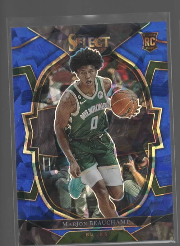 2022-23 Panini Select #75 MarJon Beauchamp Blue cracked ice - RC