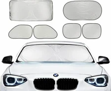 Car Windshield sun shade+ 6PCS/Set Sunshades with 12PCS Suction Cups Gamurry 