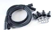 Dynatek Black Ignition Coil Spark Plug Wires Kit DW600 7MM